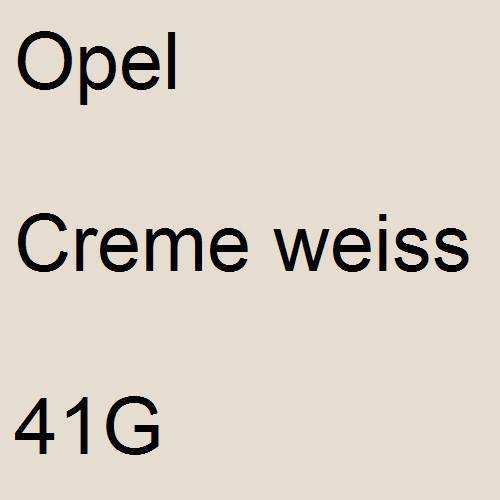 Opel, Creme weiss, 41G.